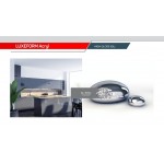 Фасад LuxeForm Acryl GL-501U Меркурий, глянец, толщина 18,4мм, основа МДФ, обратная сторона-высокопрочное покрытие в цвет